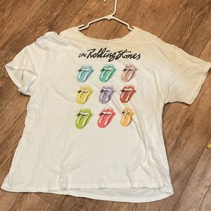 the Rolling Stones Graphic Tee XXL tongue color rocker festival Y2K concert